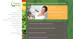 Desktop Screenshot of cholesterinspiegel.de