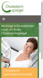 Mobile Screenshot of cholesterinspiegel.de